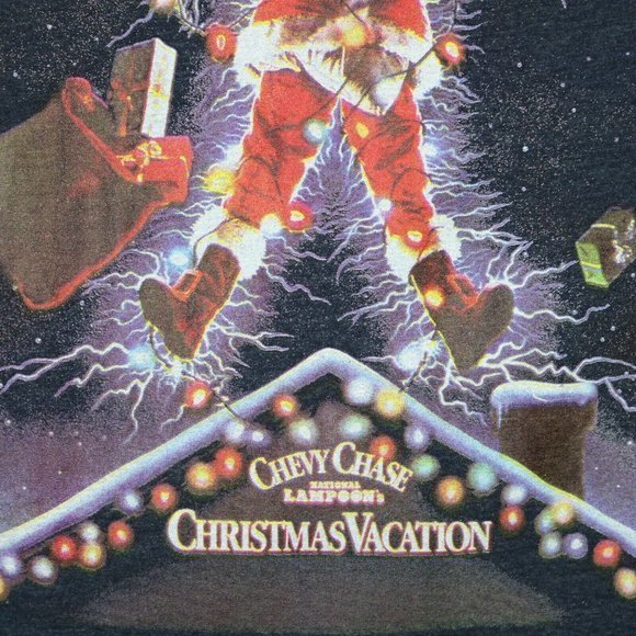 National Lampoons Christmas‎ Vacation Griswold T-Shirt Shirt Blue L Large - Picture 8 of 10